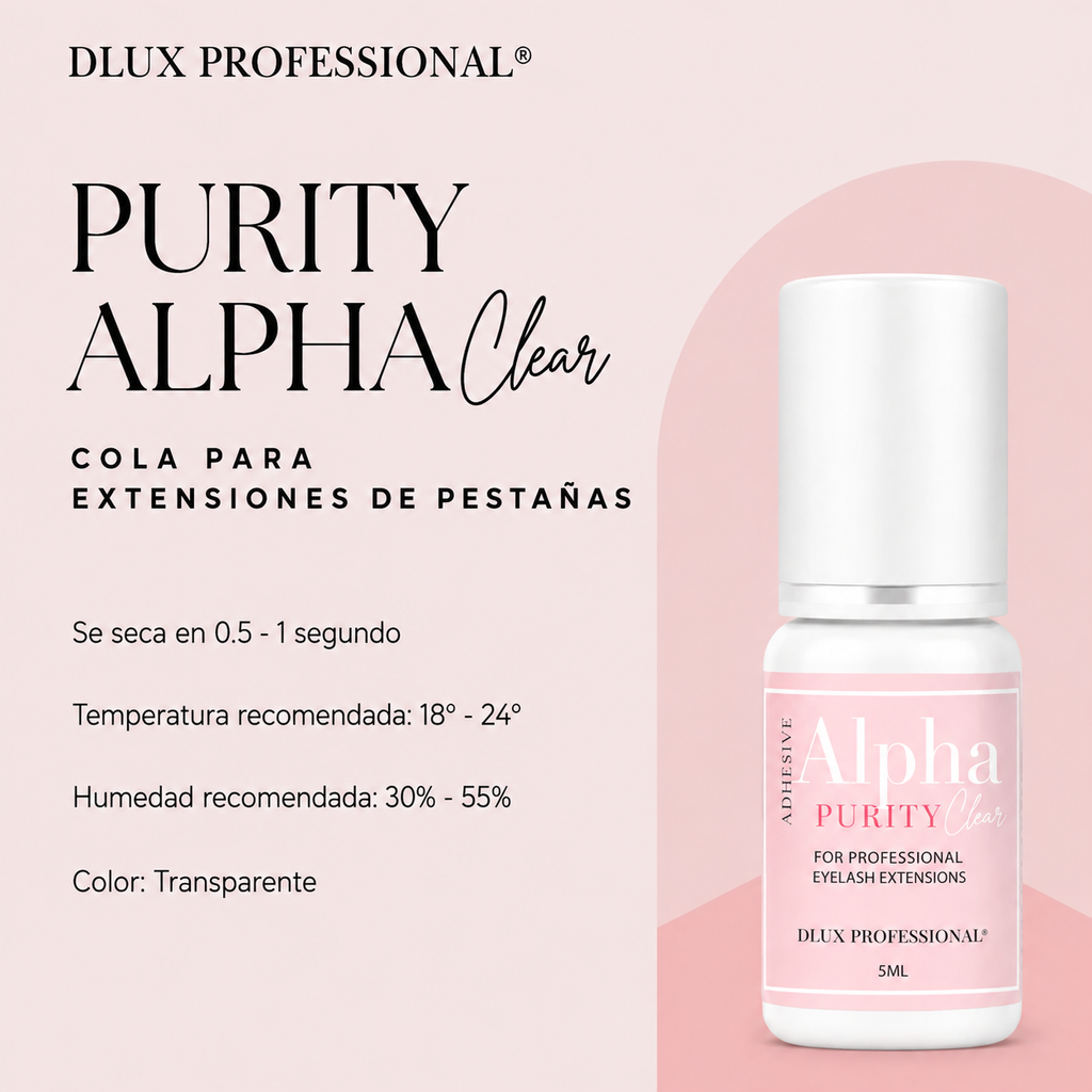 Adhesivo Purity Alpha Clear para Extensiones – 5 ml