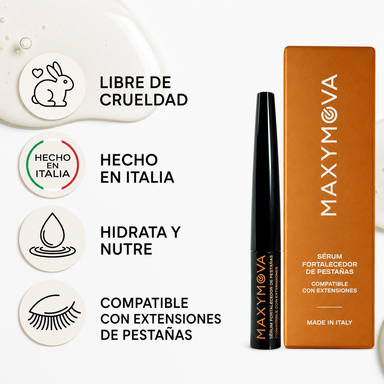Sérum Fortalecedor para Pestañas y Cejas Maxymova