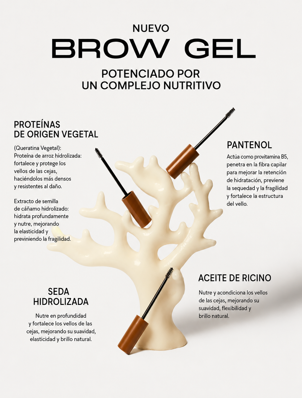Set de 10 Brow Gel Fix&Go Transparente Maxymova