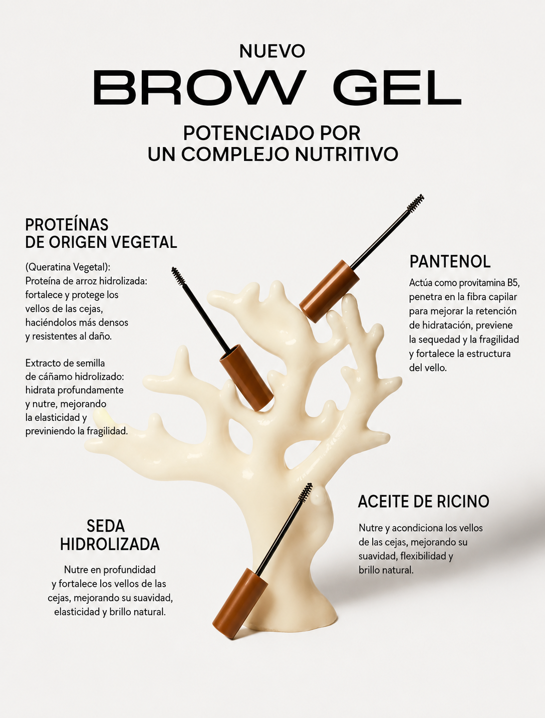 Set de 10 Brow Gel Fix&Go Transparente Maxymova