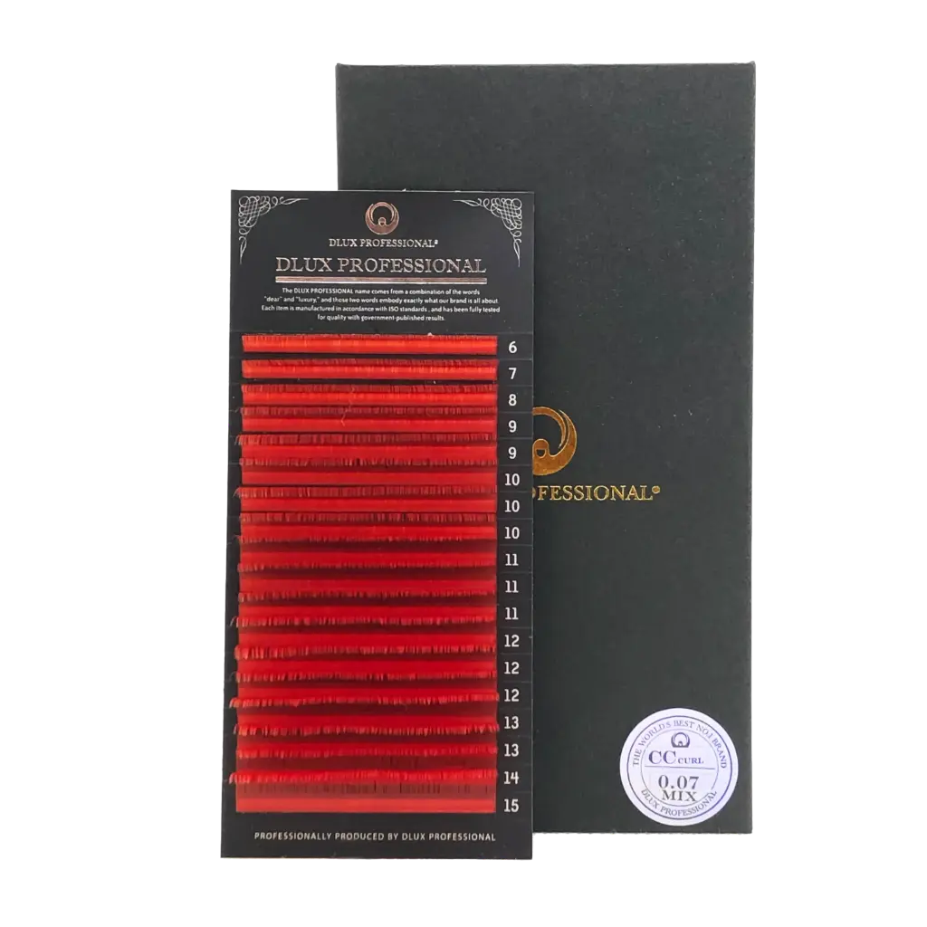 Pestañas Premium Color Rojo