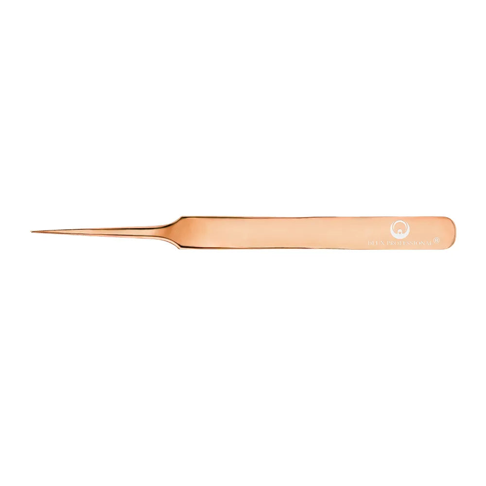 Pinza Recta de Punta Fina para Separación de Pestañas