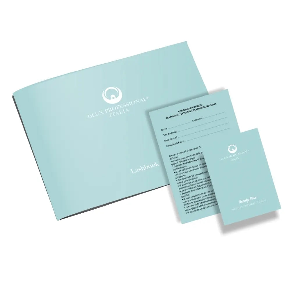 DLUX PROFESSIONAL® LASHBOOK BEAUTY PASS – Fichas de Clientes y Consentimiento Informado