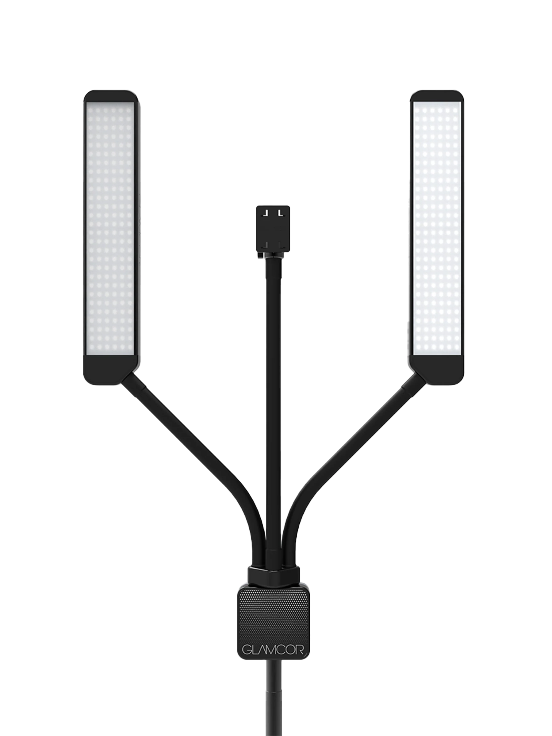 GLAMCOR® KIT REVOLUTION X + MEDIA MOUNT – Lámpara LED Profesional con Brazo para Contenido Multimedia