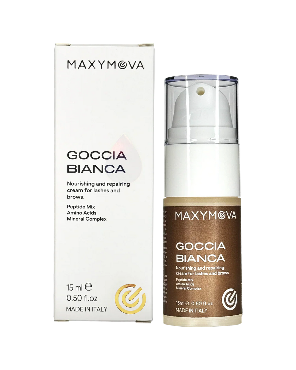 GOCCIA BIANCA Monodosis 3 / 15 ml – Crema Nutritiva y Reparadora para Pestañas y Cejas