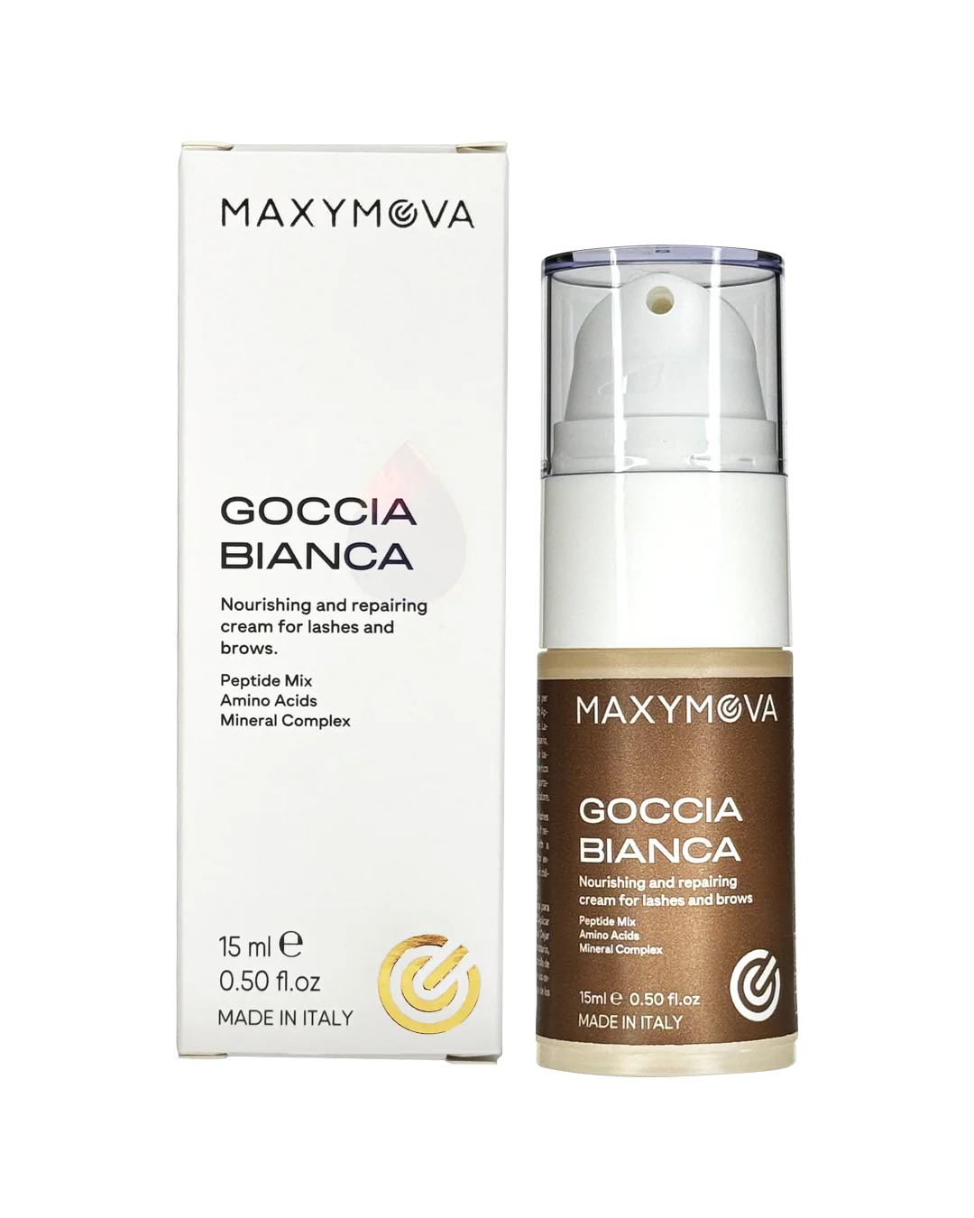 GOCCIA BIANCA Monodosis 3 / 15 ml – Crema Nutritiva y Reparadora para Pestañas y Cejas