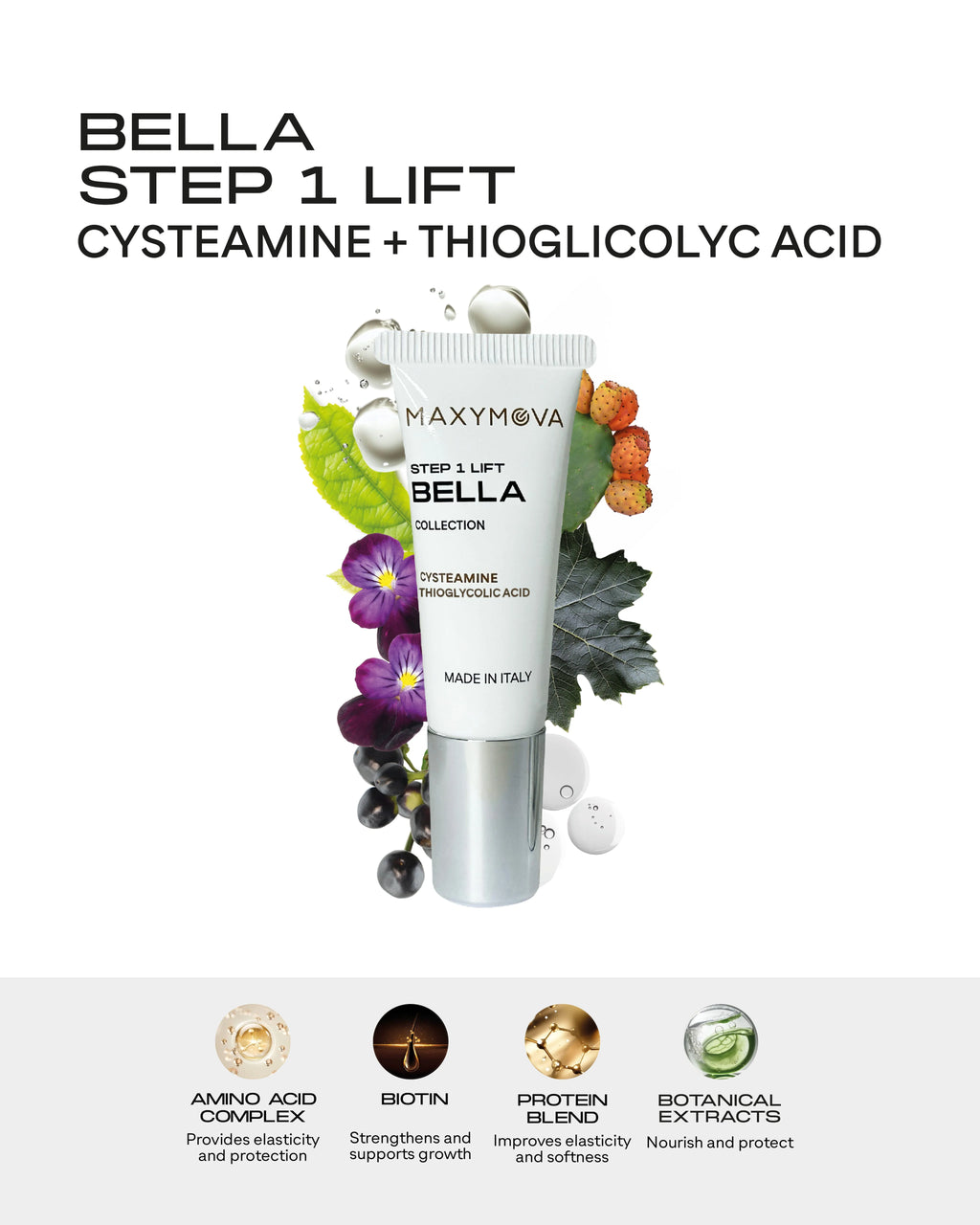 Bella Collection Step 1 – Cysteamine + Thioglycolic Acid Maxymova