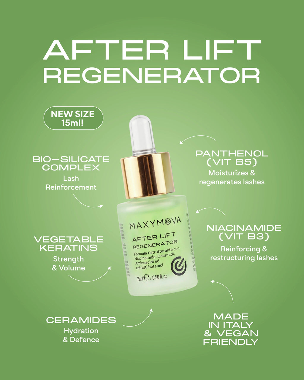 AFTER LIFT – Sérum Regenerador para Pestañas y Cejas 1,5 / 15 ml