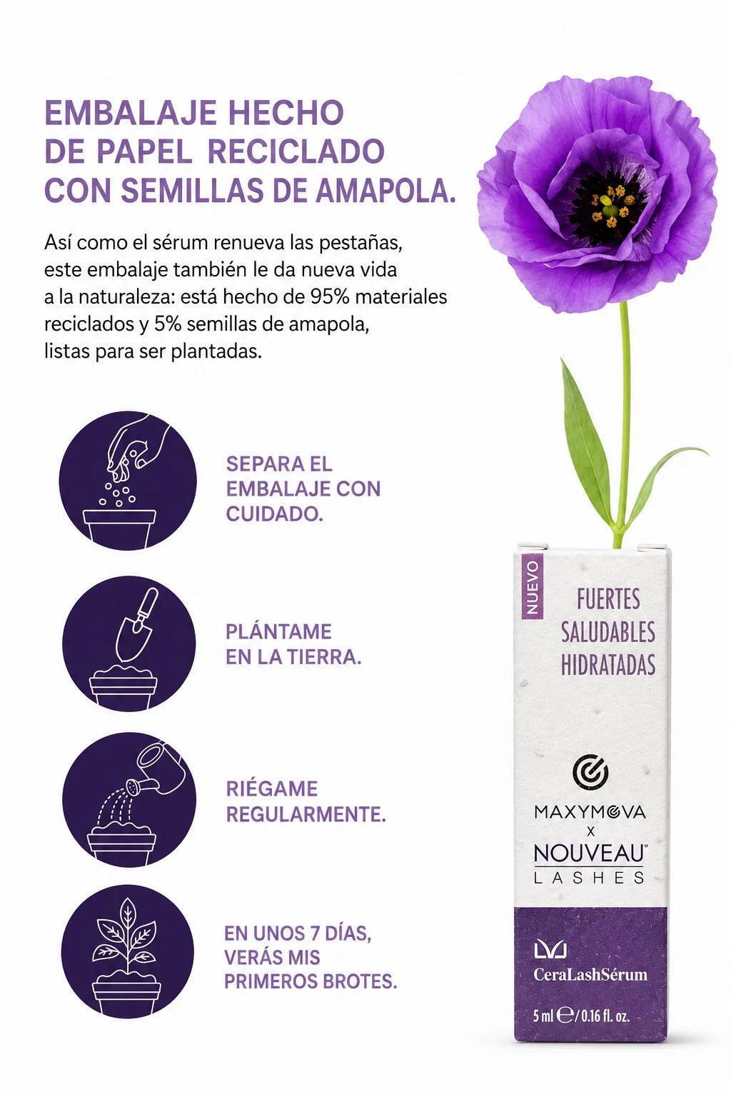 Set de 10 Cera Lash Serum Maxymova