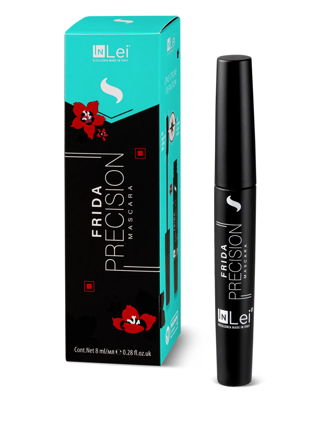 InLei® FRIDA PRECISION – Máscara de Alta Definición para Pestañas Naturales y Extensiones 8 ml