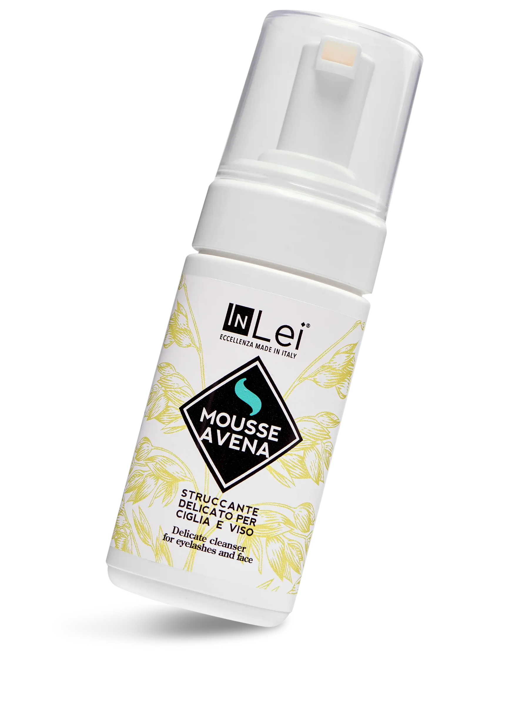 InLei® MOUSSE AVENA – Limpiador Suave para Pestañas y Rostro 100 ml