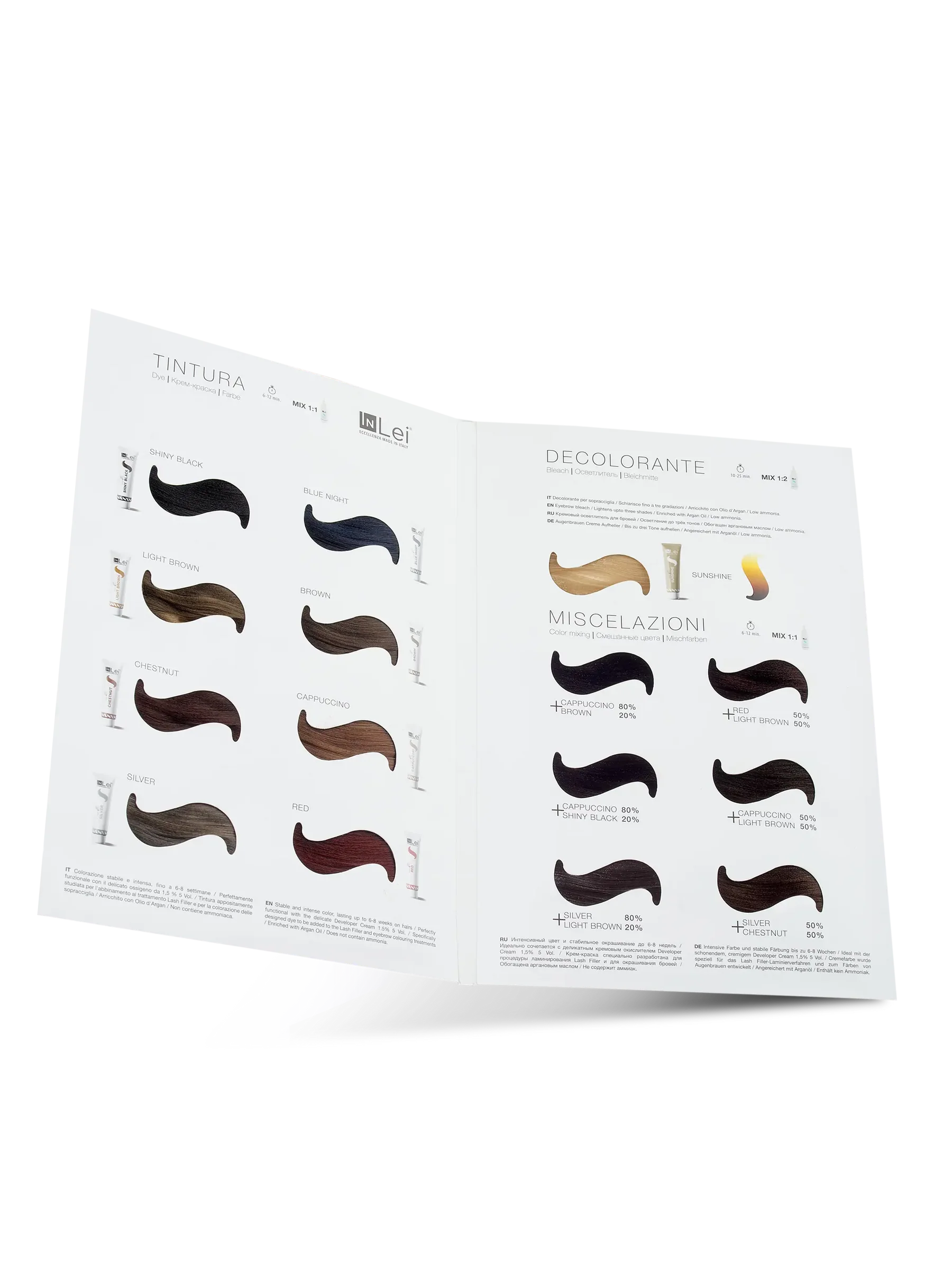 InLei® COLOR CHART – Carta de Colores y Guía de Mezclas