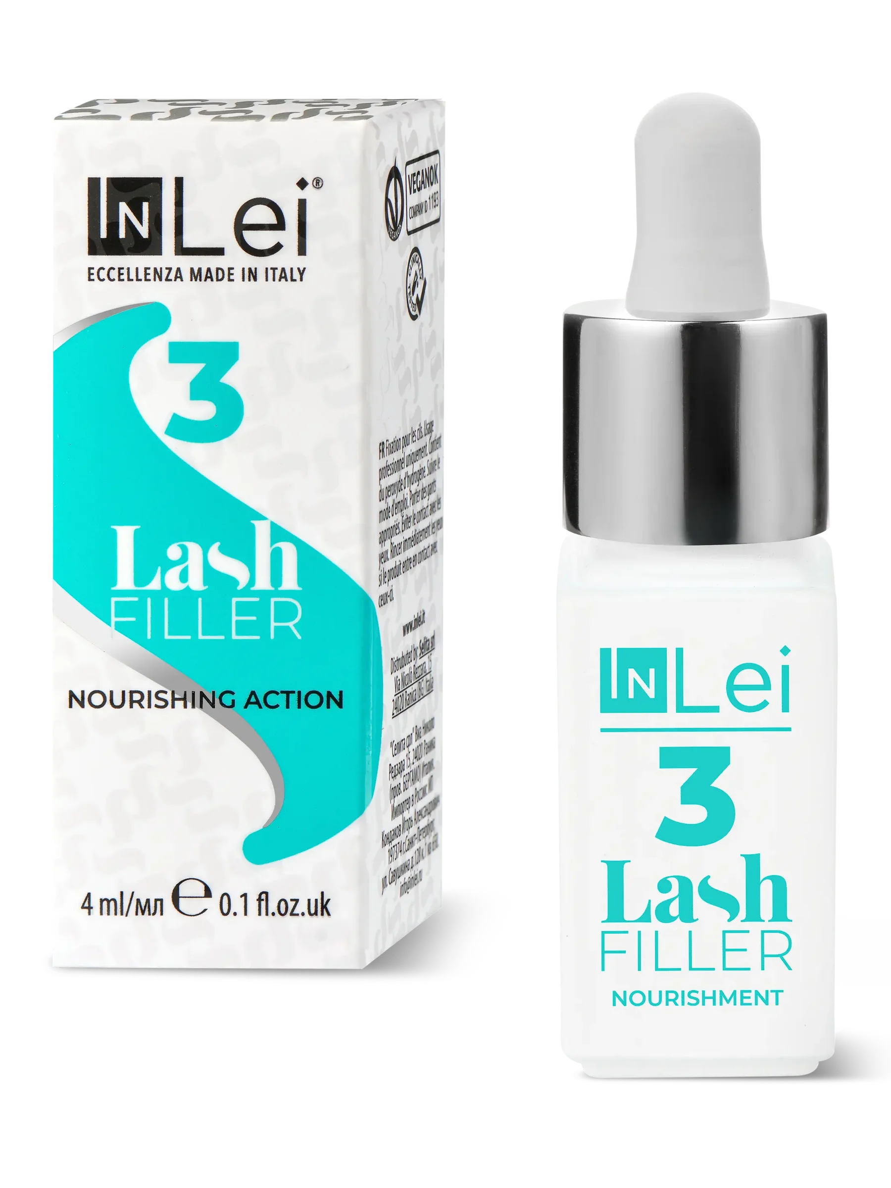 InLei® Lash Filler 3 – Filler Nutritivo Vegano para Pestañas 4 ml