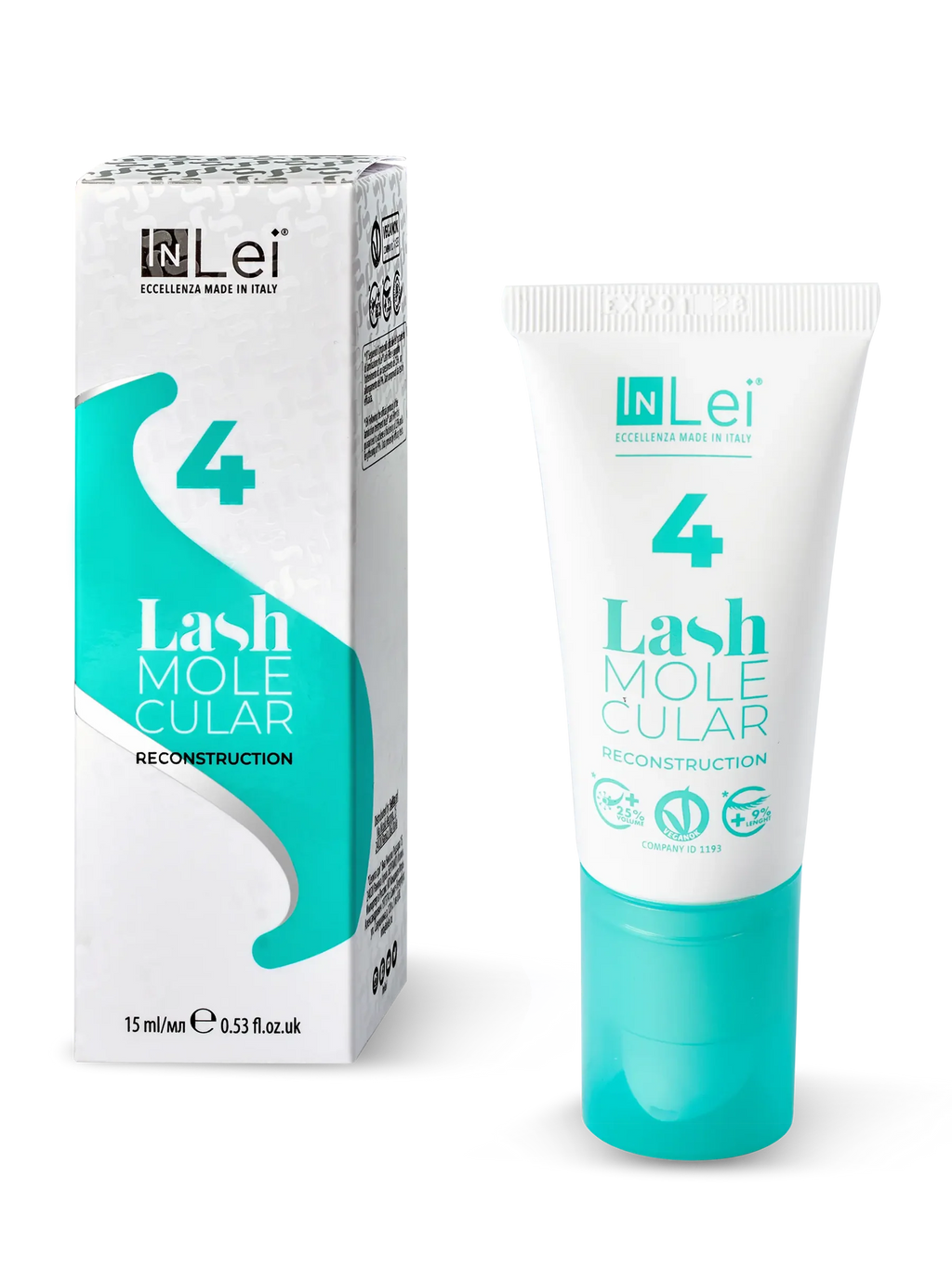 InLei® Lash Molecular 4 – Reconstrucción Molecular para Pestañas y Cejas 15 ml