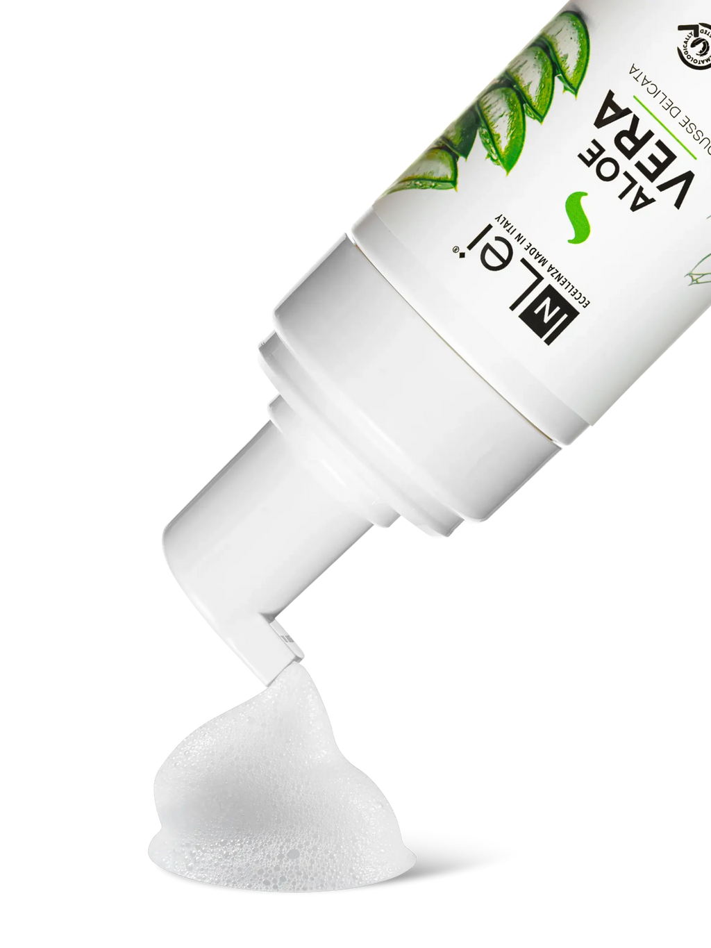 InLei® MOUSSE ALOE VERA – Limpiador Suave para Pestañas, Cejas y Rostro 100 ml