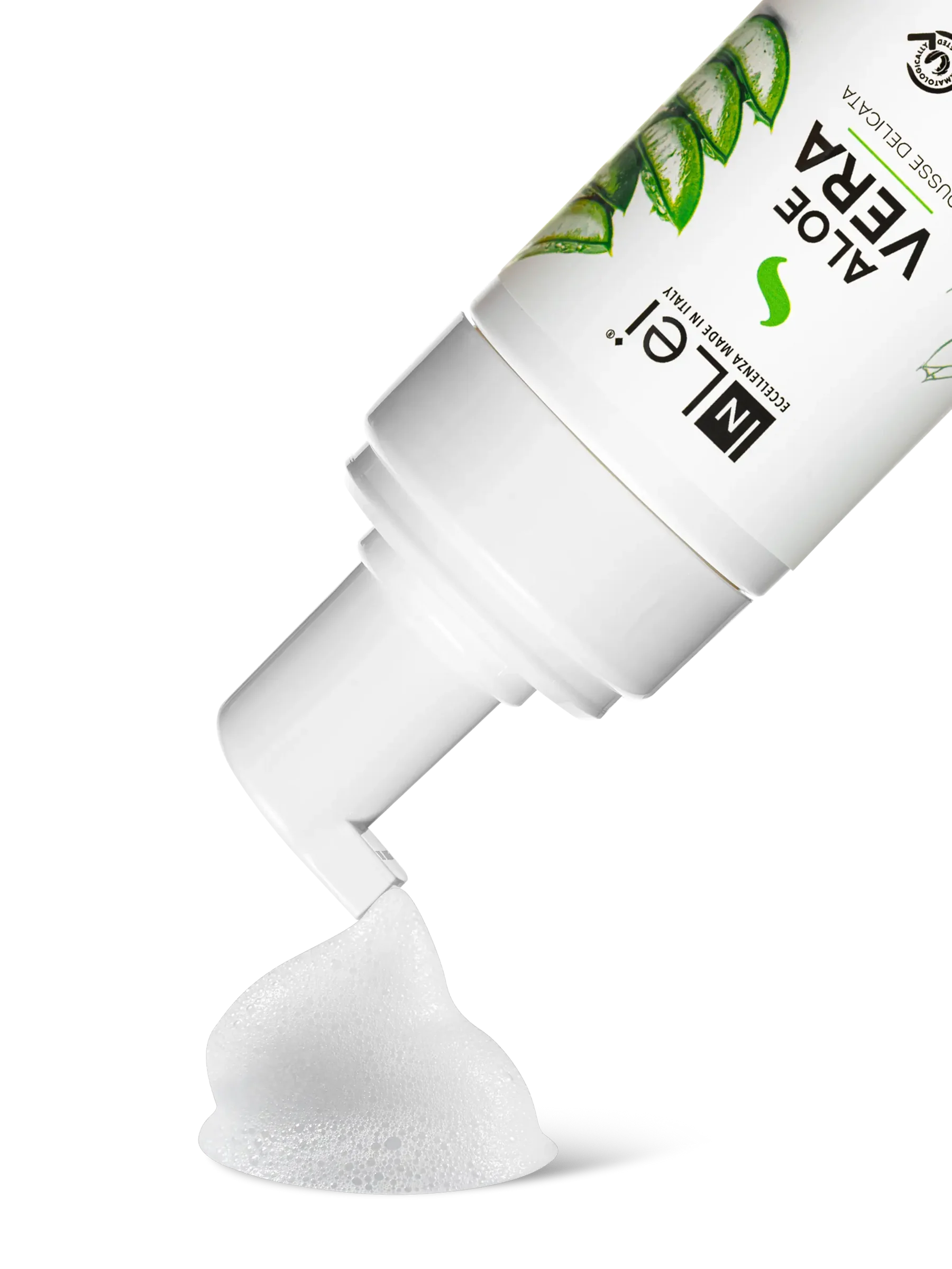 InLei® MOUSSE ALOE VERA – Limpiador Suave para Pestañas, Cejas y Rostro 100 ml