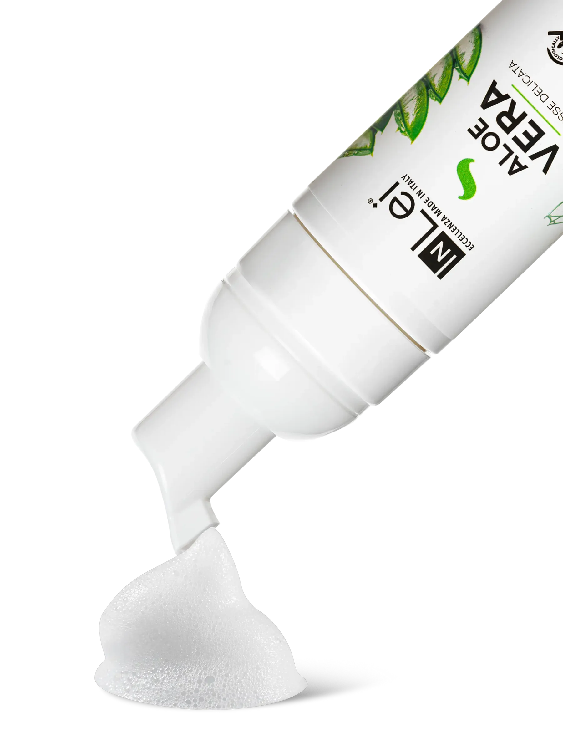 InLei® MOUSSE ALOE VERA TRAVEL SIZE – Limpiador Suave para Pestañas, Cejas y Rostro 50 ml