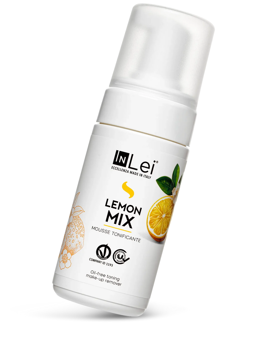 InLei® MOUSSE LEMON MIX – Limpiador Tonificante para Pestañas, Cejas y Rostro 100 ml