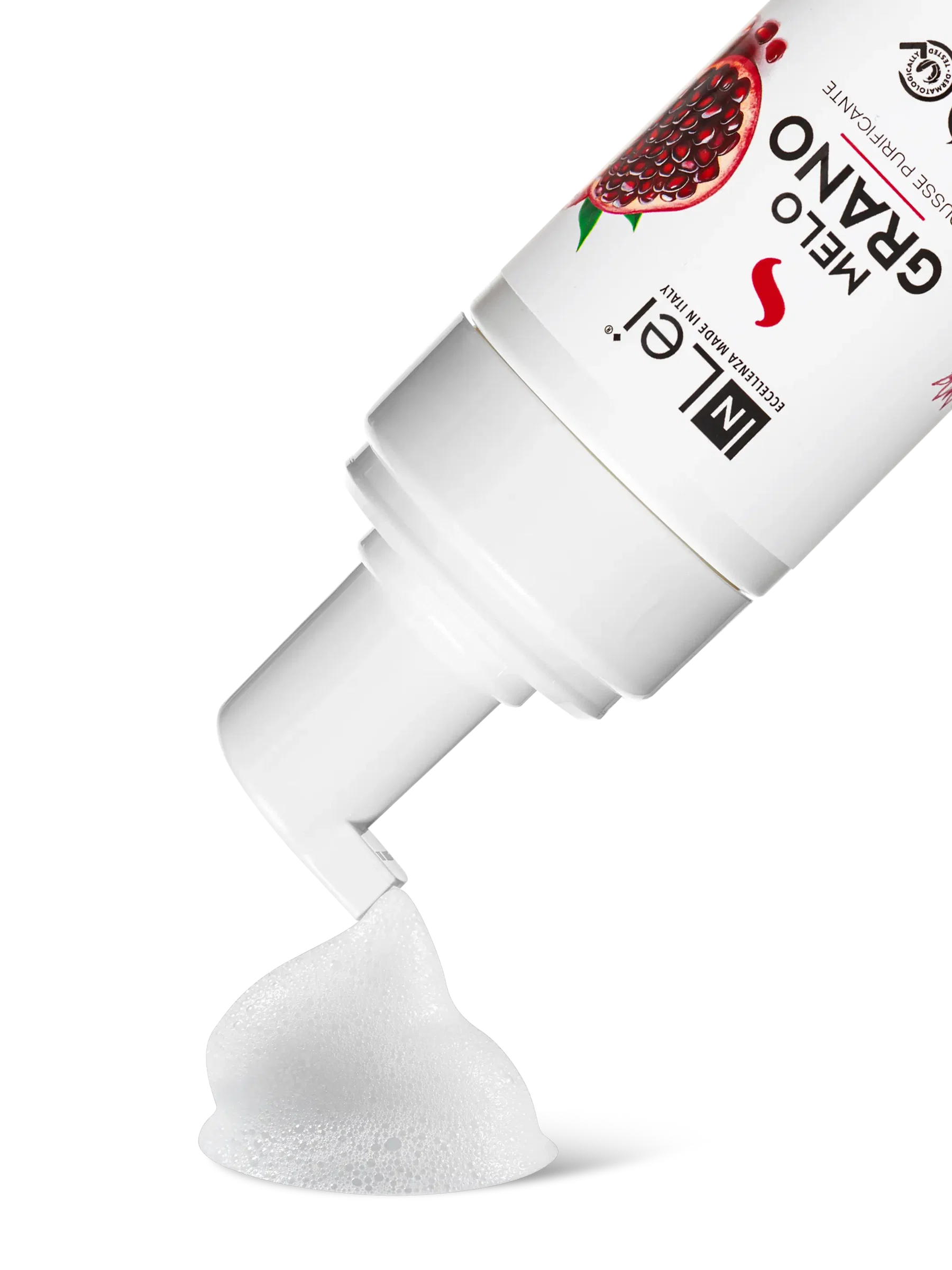 InLei® MOUSSE MELOGRANO – Limpiador Purificante para Pestañas, Cejas y Rostro 100 ml