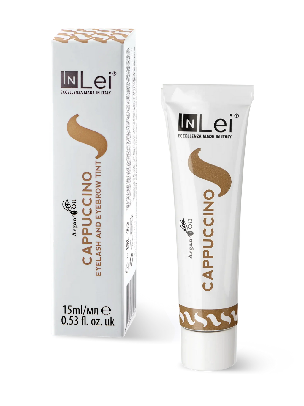 InLei® CAPPUCCINO – Tinte para Pestañas y Cejas con Aceite de Argán 15 ml