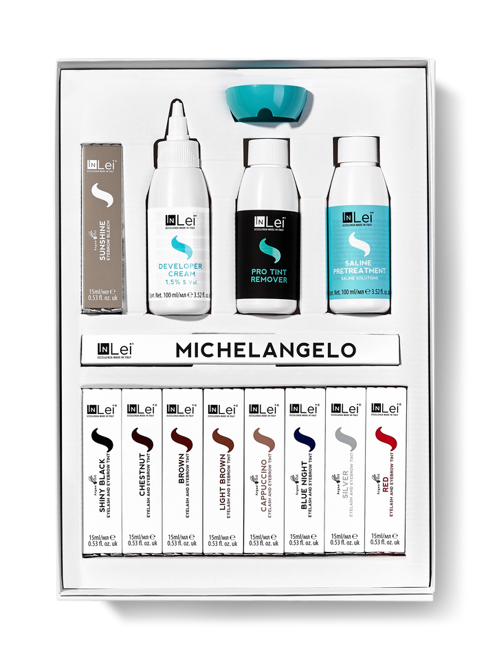 InLei® Brow Tinting Set – Kit Profesional de Coloración para Pestañas y Cejas
