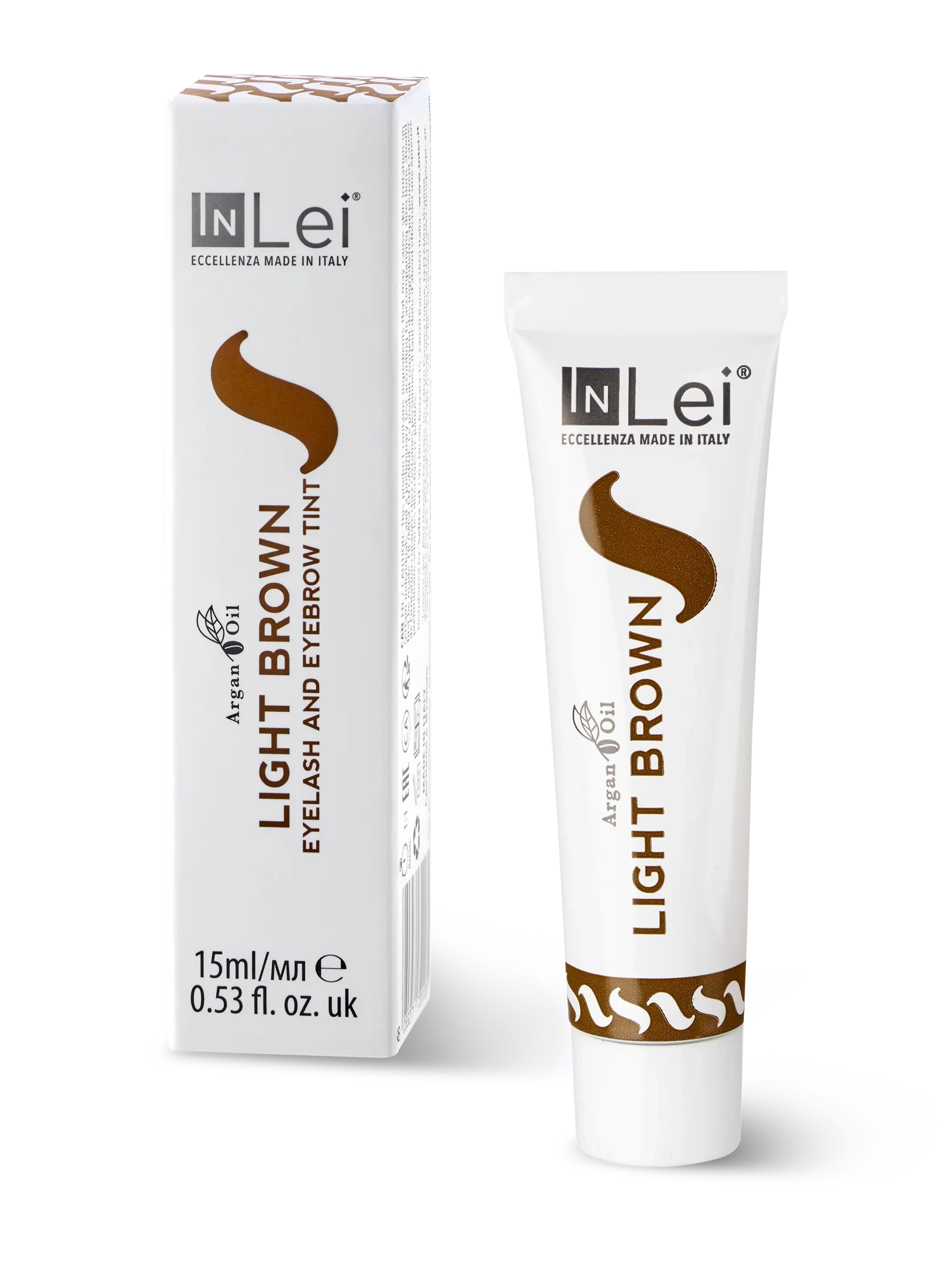 InLei® LIGHT BROWN – Tinte Marrón Claro para Pestañas y Cejas 15 ml