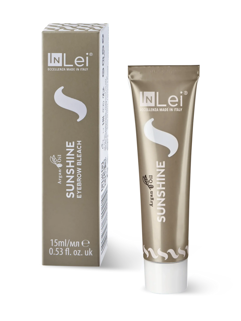 InLei® SUNSHINE – Decolorante Profesional para Cejas con Aceite de Argán 15 ml