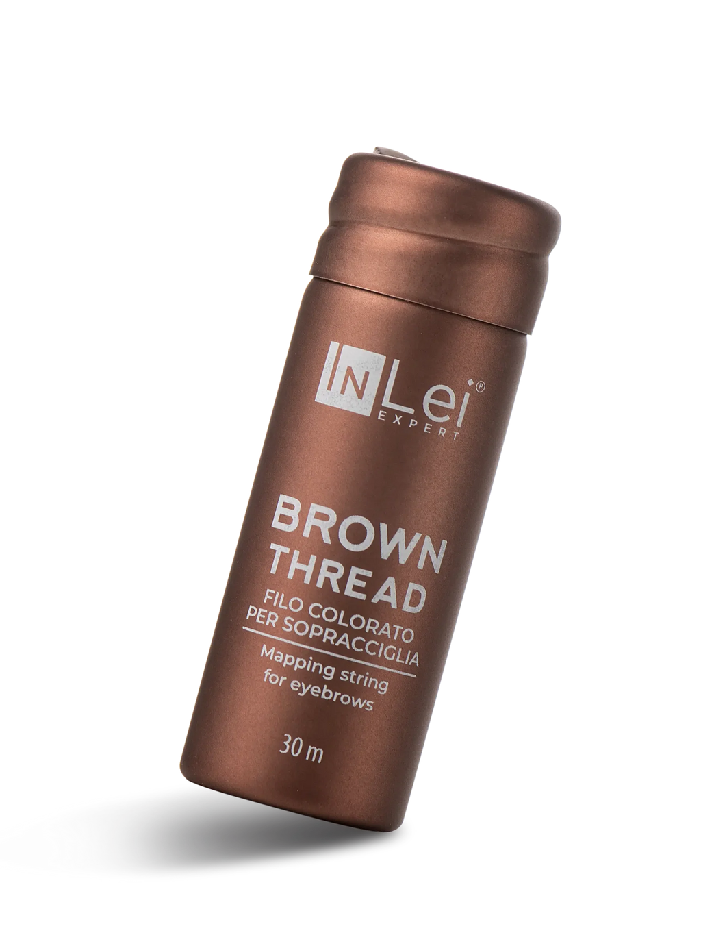 InLei® BROWN THREAD – Hilo Marrón para Diseño de Cejas 30 m