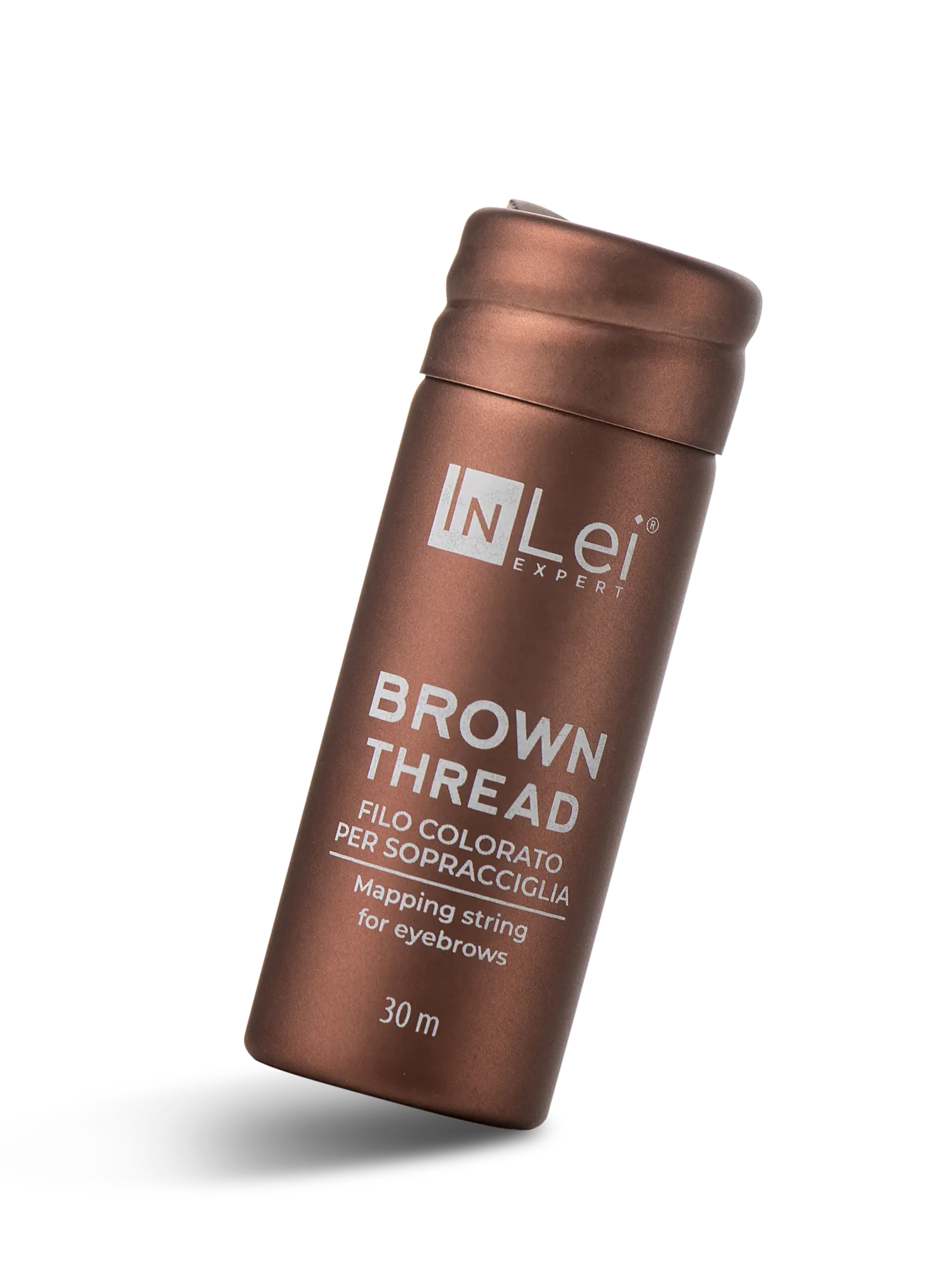 InLei® BROWN THREAD – Hilo Marrón para Diseño de Cejas 30 m