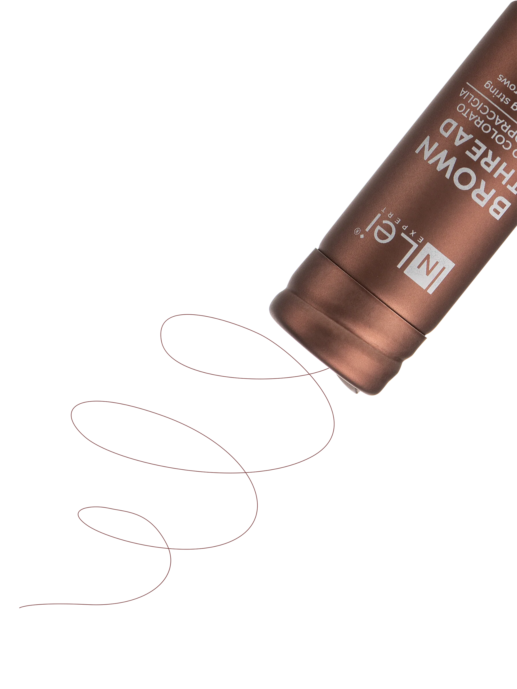 InLei® BROWN THREAD – Hilo Marrón para Diseño de Cejas 30 m