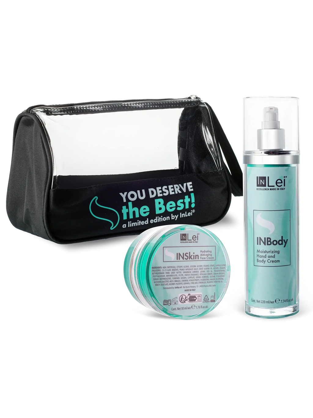 InLei® INBODY &amp; INSKIN – Set Crema Facial y Corporal 50 ml + 220 ml