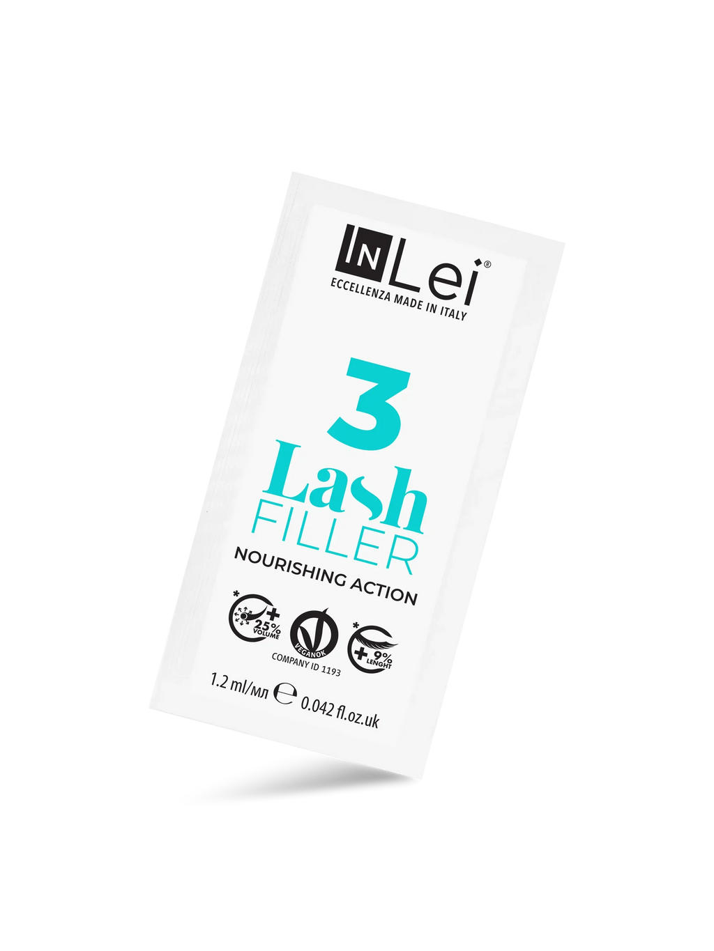 InLei® Lash Filler 3 Monodosis – Nutritivo Vegano para Pestañas 9 × 1,2 ml