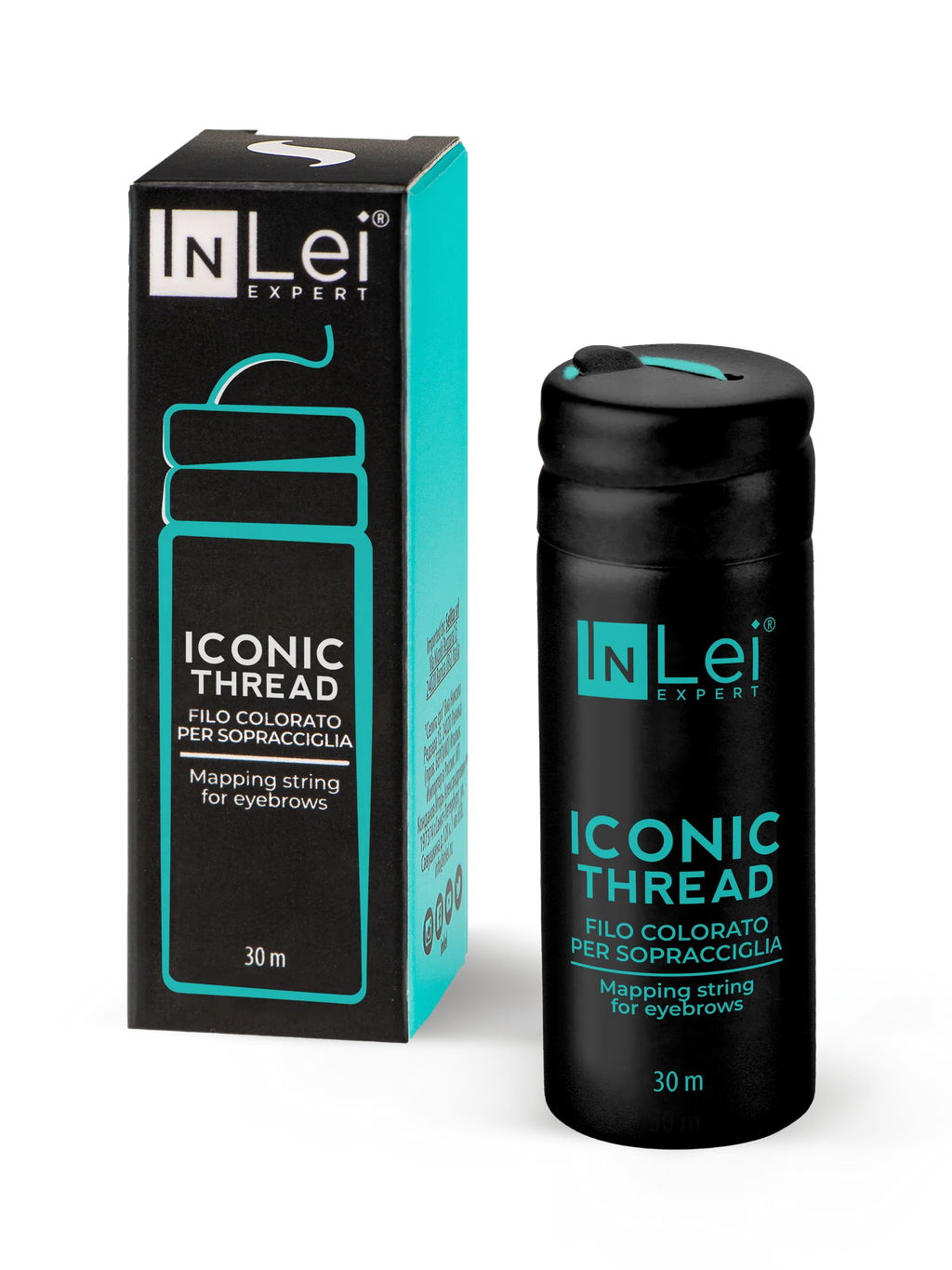 InLei® ICONIC THREAD – Hilo Verde para Diseño de Cejas 30 m