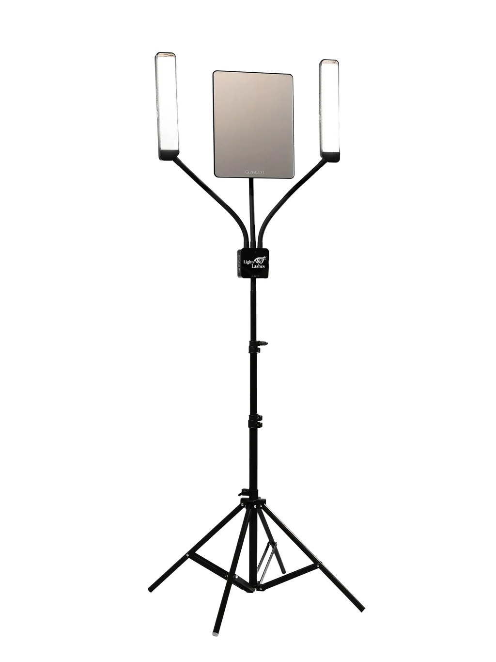 GLAMCOR® MULTIMEDIA X – Lámpara LED Profesional con Dos Brazos Flexibles y Soporte Multimedia