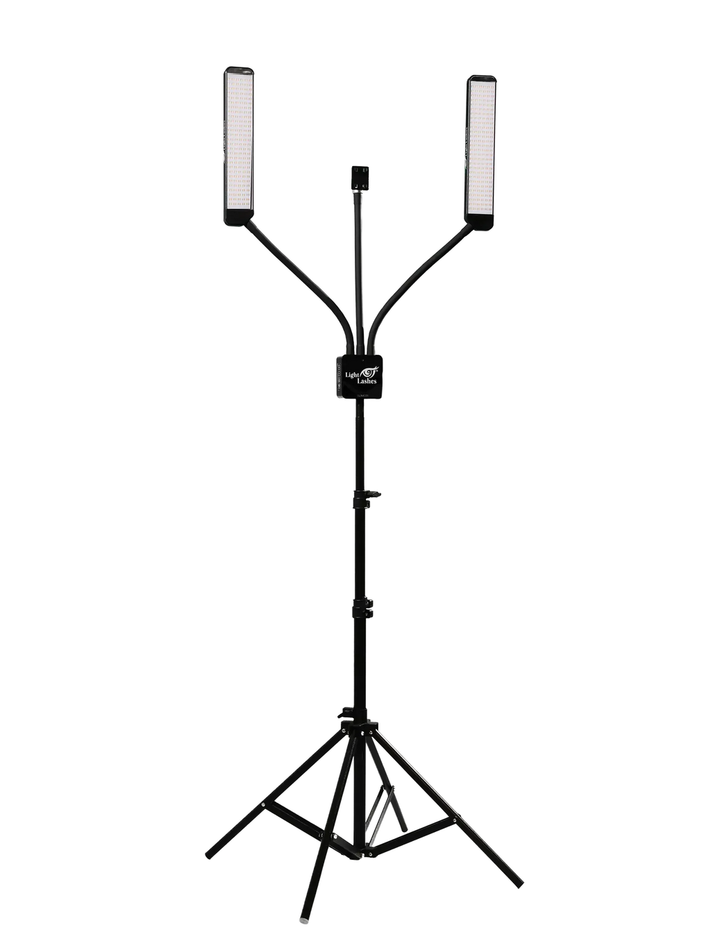 GLAMCOR® MULTIMEDIA X – Lámpara LED Profesional con Dos Brazos Flexibles y Soporte Multimedia