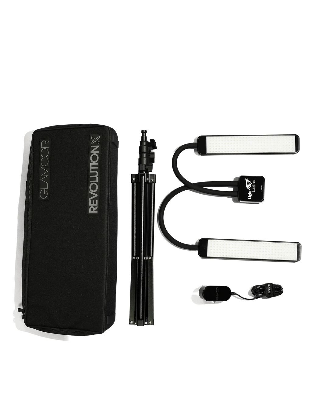 GLAMCOR® REVOLUTION X SPARKLE EDITION – Lámpara LED Profesional con Dos Brazos Flexibles