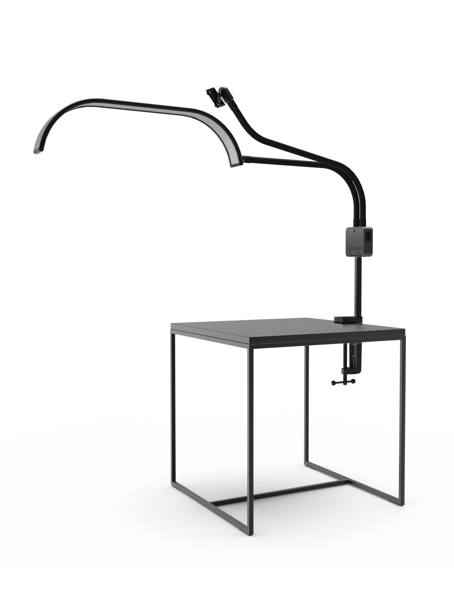 GLAMCOR® HORIZON – Lámpara LED Profesional con Abrazadera de Mesa