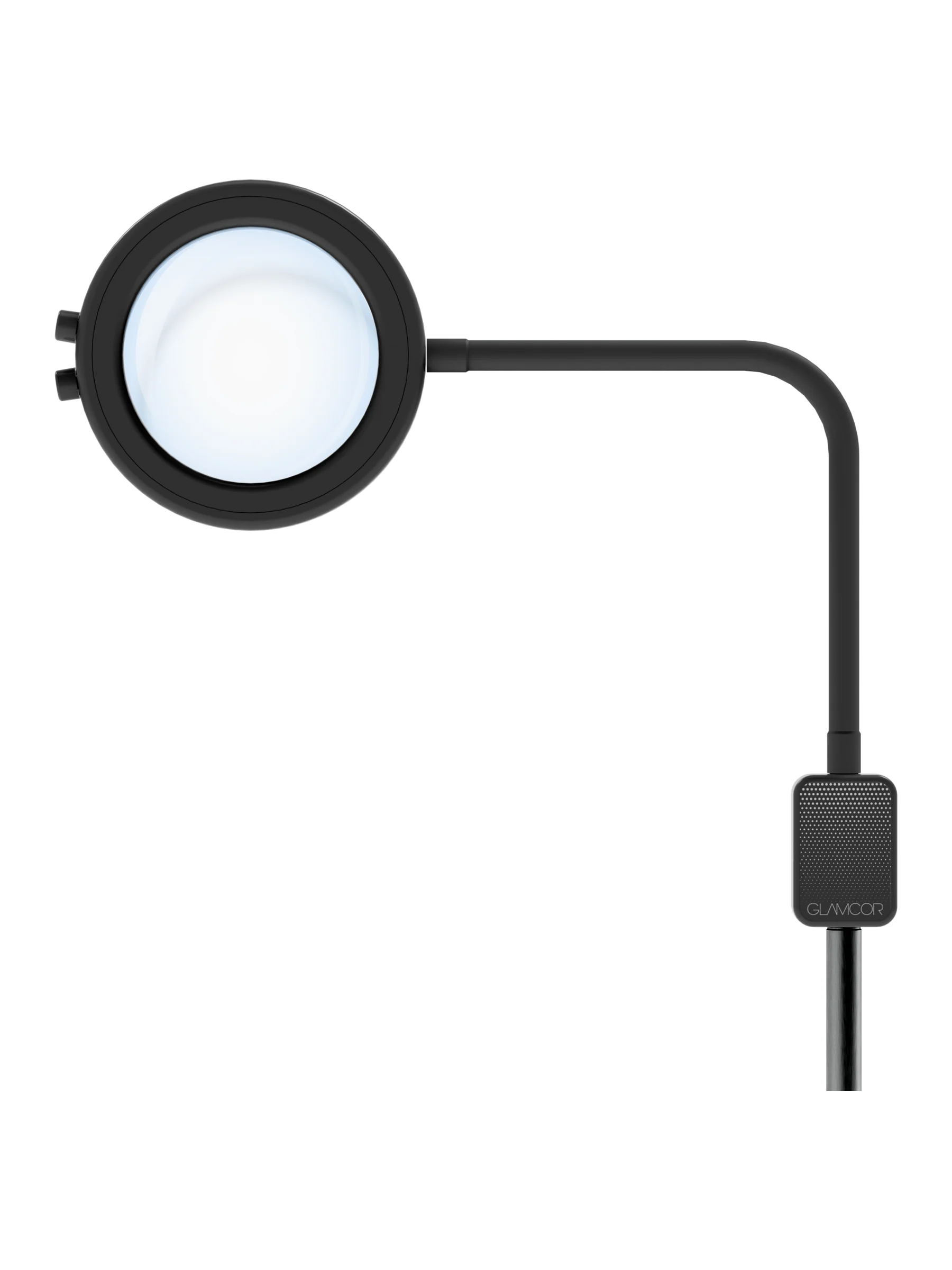 GLAMCOR® SATURN – Lámpara LED Profesional con Lente de Aumento y Soporte Telescópico de Aluminio