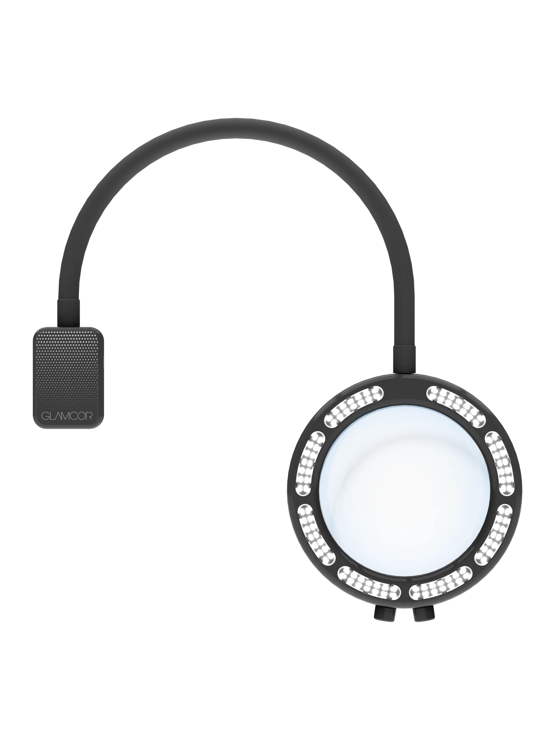 GLAMCOR® SATURN – Lámpara LED Profesional con Lente de Aumento y Soporte Telescópico de Aluminio