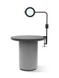 GLAMCOR® SATURN – Lámpara LED Profesional con Lente de Aumento y Abrazadera de Mesa