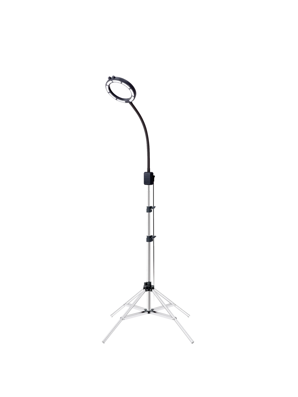 GLAMCOR® SATURN – Lámpara LED Profesional con Lente de Aumento y Soporte Telescópico de Aluminio