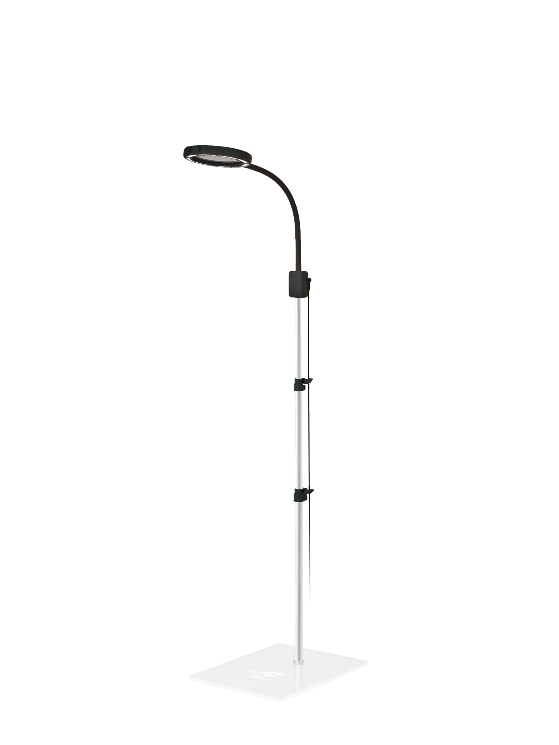 GLAMCOR® SATURN – Lámpara LED Profesional con Lente de Aumento y Universal Flat Base