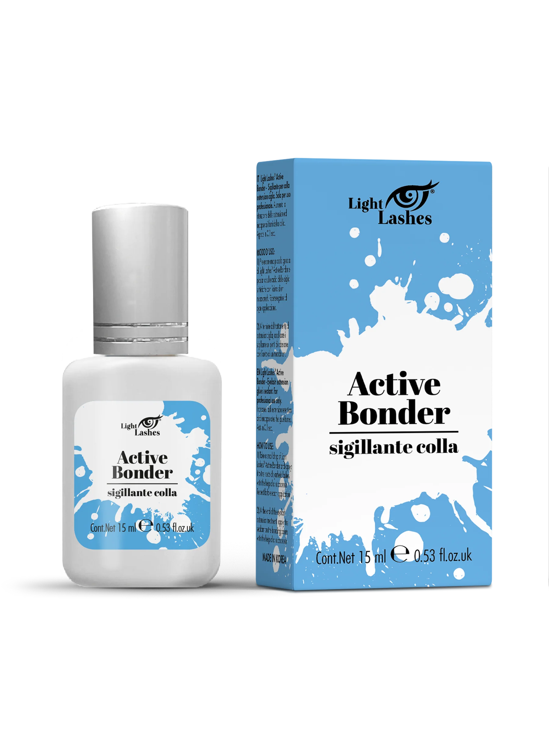 LIGHT LASHES® ACTIVE BONDER – Sellador para Adhesivo de Extensiones de Pestañas 15 ml