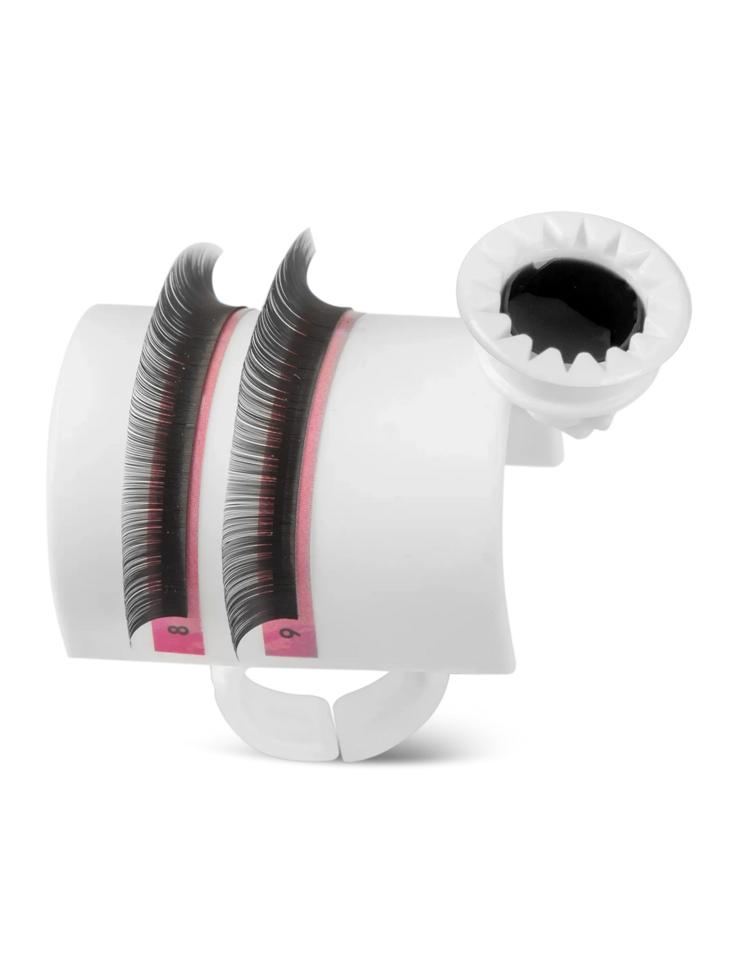 LIGHT LASHES® ANILLO EN U – Soporte para Tiras de Extensiones y Adhesivo