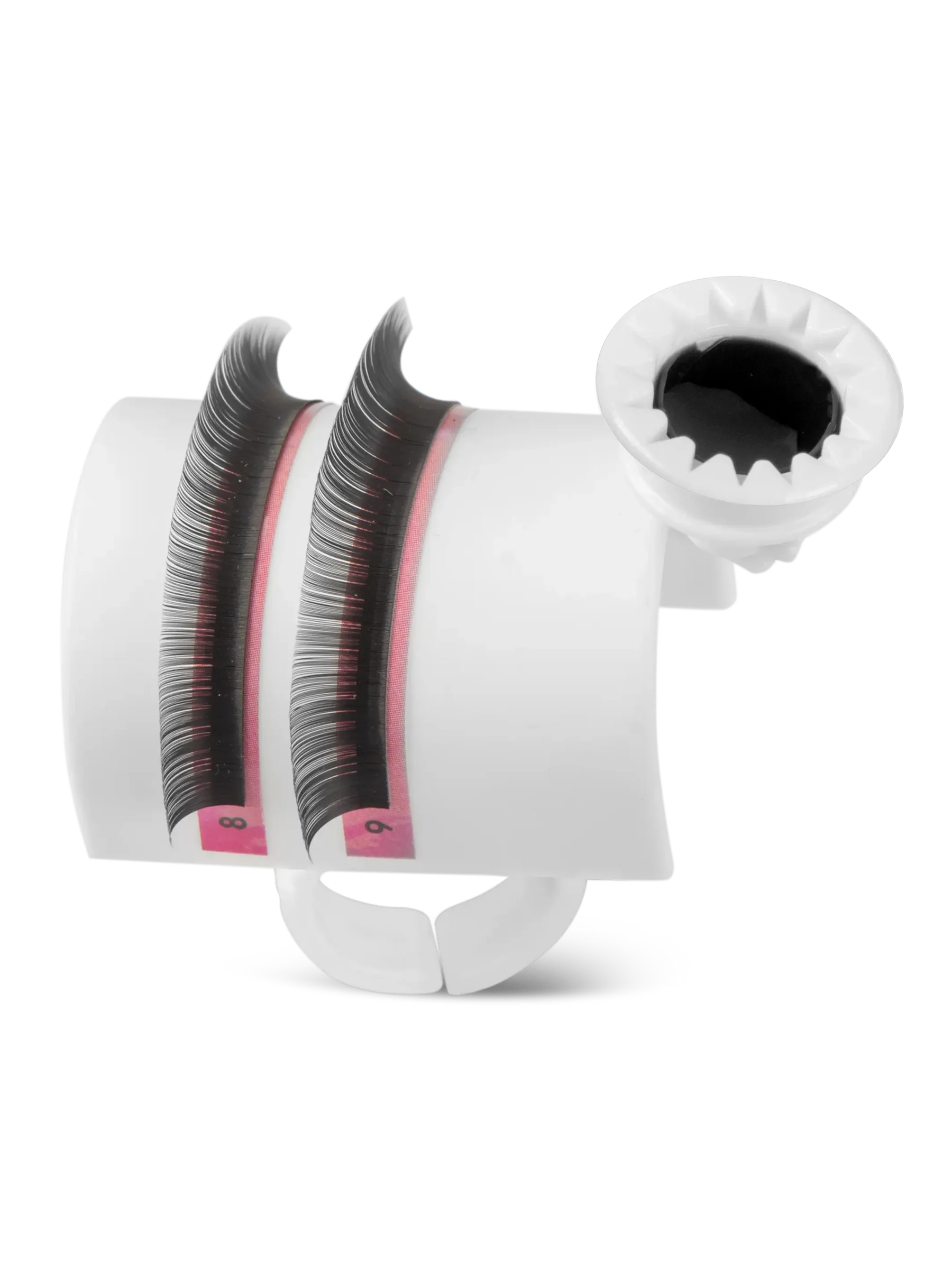 LIGHT LASHES® ANILLO EN U – Soporte para Tiras de Extensiones y Adhesivo