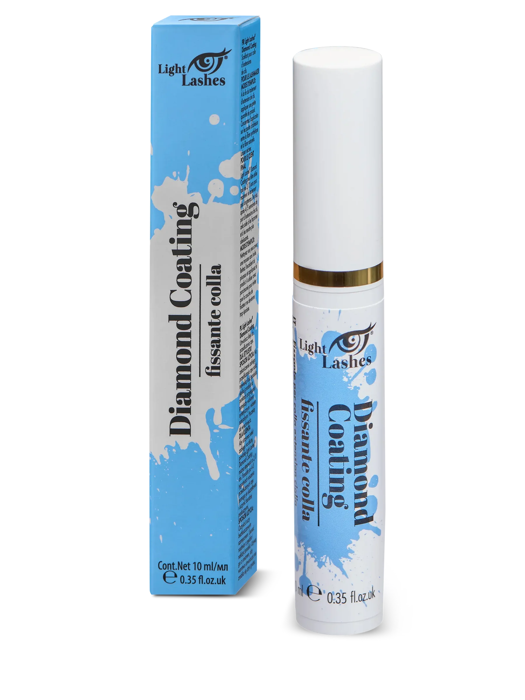 LIGHT LASHES® DIAMOND COATING – Sellador para Adhesivo de Extensiones de Pestañas 10 ml