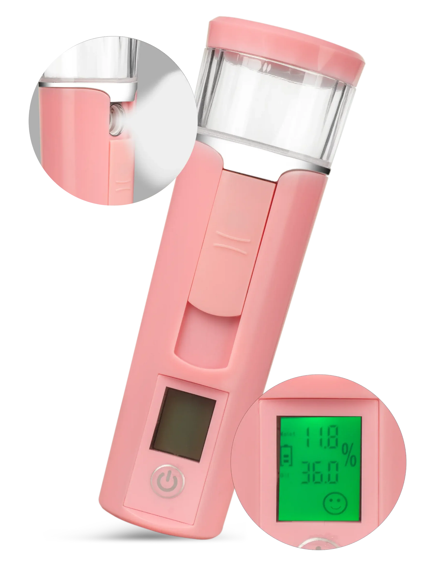 LIGHT LASHES® NANO MISTER – Nano Vaporizador USB Rosa 40 ml