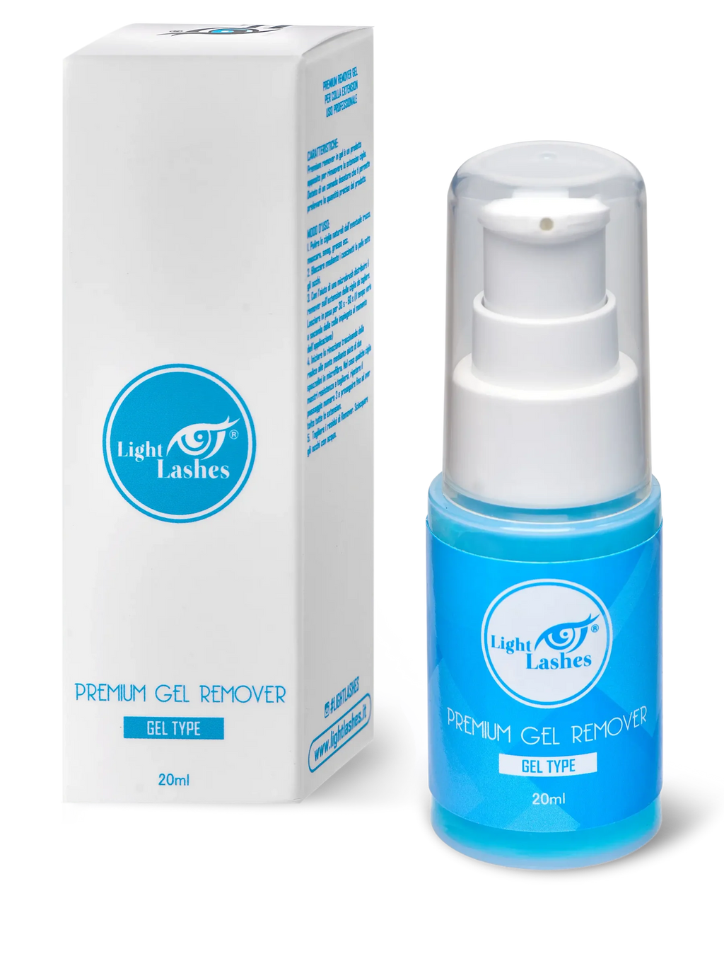 LIGHT LASHES® PREMIUM GEL REMOVER – Gel Profesional para Retirar Extensiones de Pestañas 20 ml