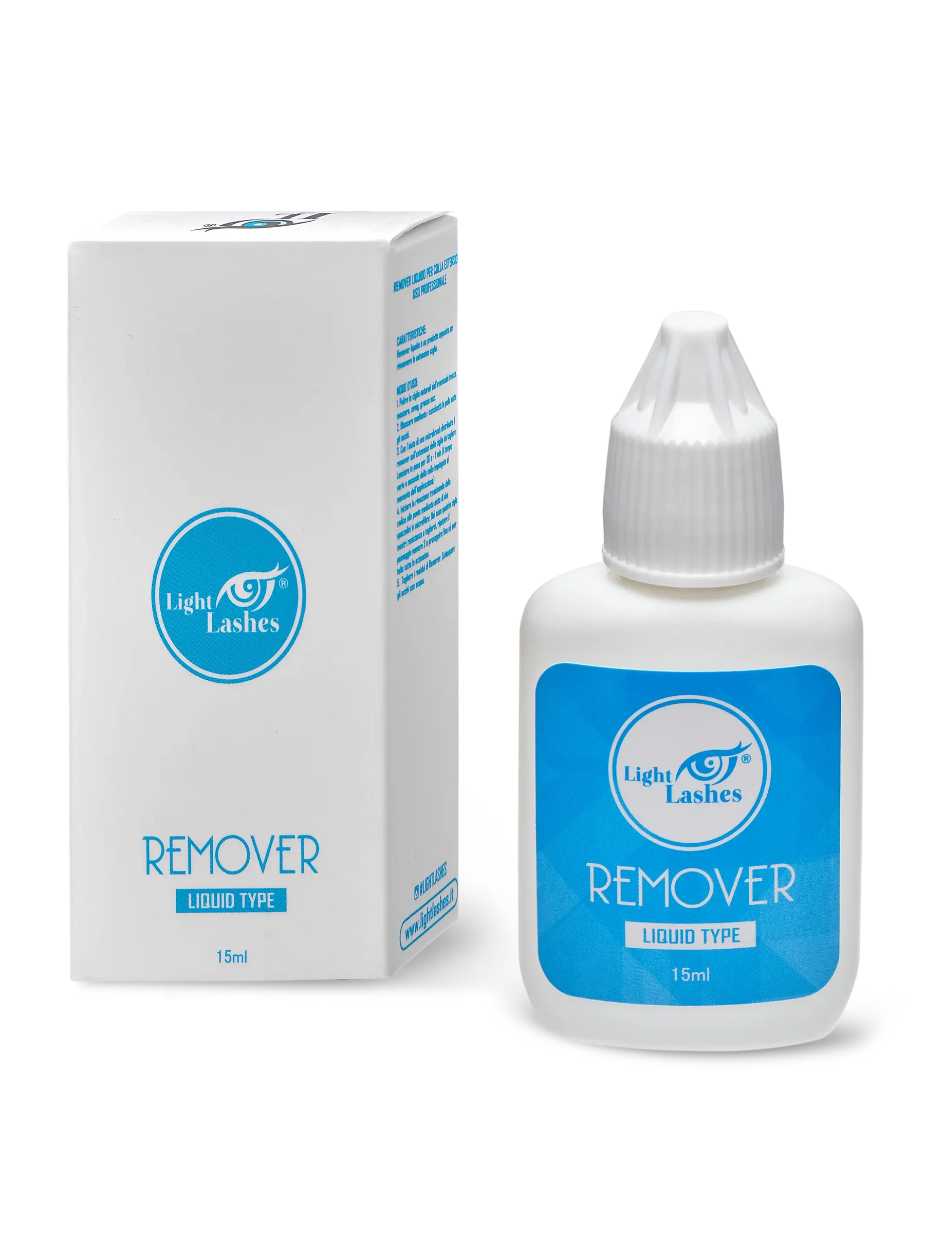 LIGHT LASHES® REMOVER LÍQUIDO – Removedor para Extensiones de Pestañas 15 ml