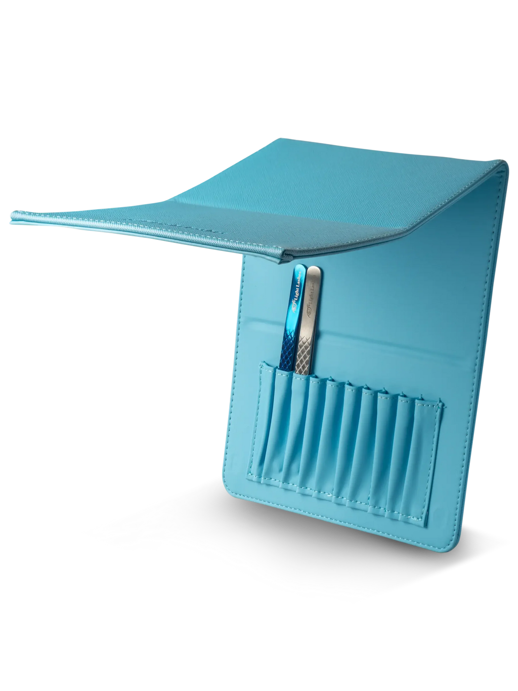 LIGHT LASHES® TRIANGLE CASE – Estuche Rígido para Pinzas Azul Claro